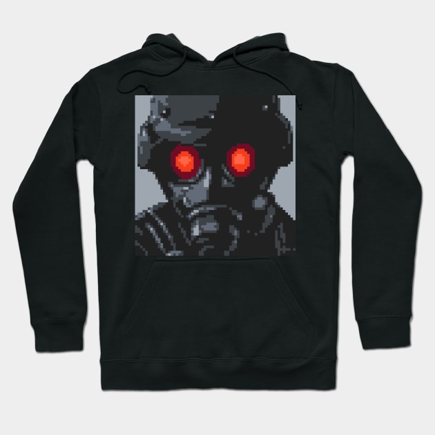 Resident Evil Hunk Pixel Art Hoodie by AlleenasPixels